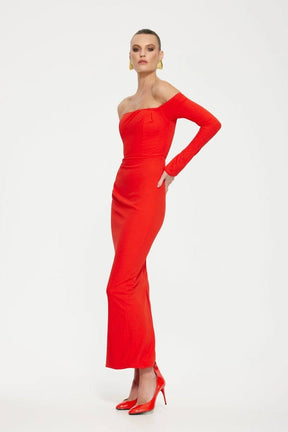 Kats Kristie Midi Dress – Cherry Red