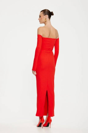 Kats Kristie Midi Dress – Cherry Red